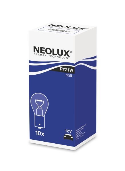 Fits NEOLUX NLX581 K10SZT Light bulb PY21W (10 pcs) 12V 21W Light bulb (Cardboa