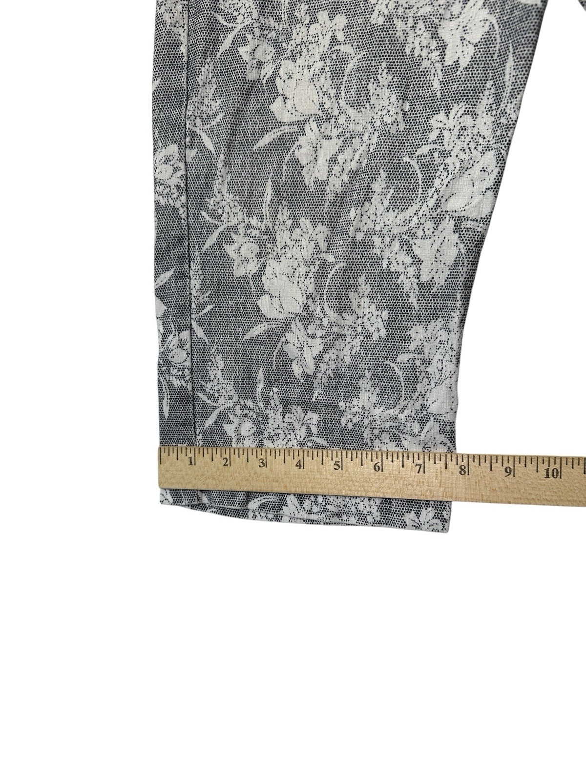 89th & Madison womens White Python Print Pants Sz… - image 4