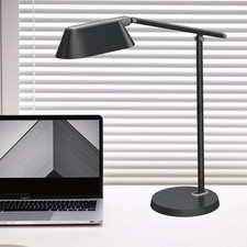 LED Desk Lamp for Office Home, Eye-Caring Ultra-Large LED Panel Desk Light wi...