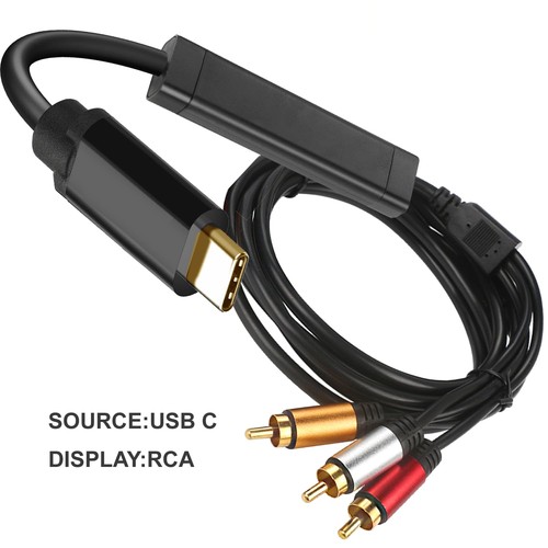 YOTETION Adattatore da USB C a RCA 3FT 1080P, 3FT Convertitore Attivo da Tipo C a RCA,... - Foto 7 di 7