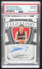 2023 Panini Flawless Legendary Scripts 12/25 Arvydas Sabonis PSA 8 Auto HOF h8q