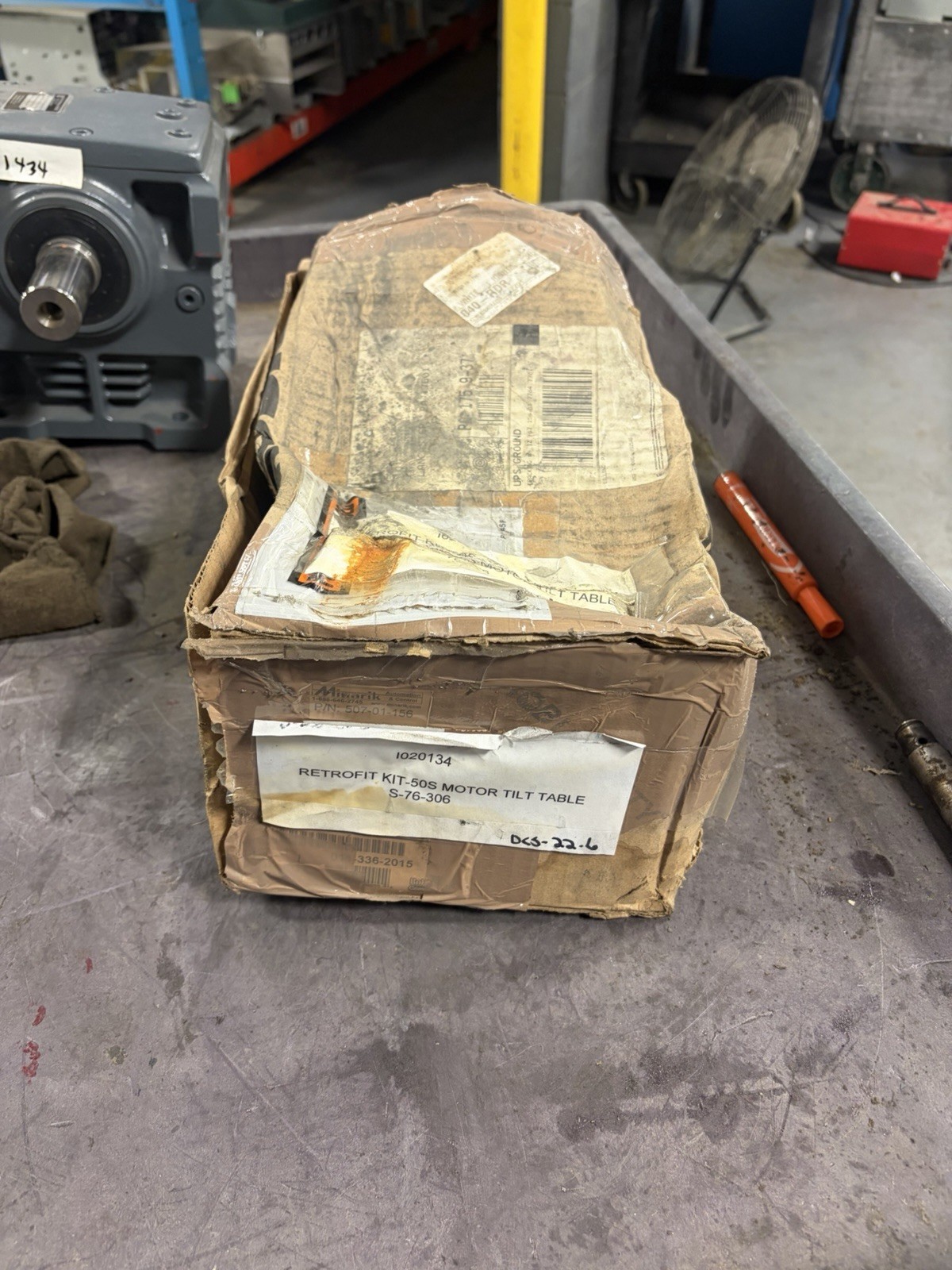 NEW OPEN BOX Bison 011-336-2015 Gear Motor 90-130VDC 1.33A 121-175RPM ...