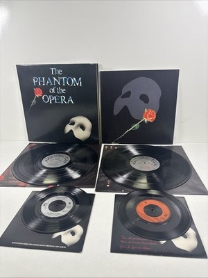 The Phantom of the Opera Vinyl Double LP 1987 + 2x Single Albums