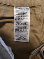 NOWE PŁÓCIENNE SPODNIE CARHARTT FR TAN ROZMIAR: 33 X 30 ~ Darmowa wysyłka