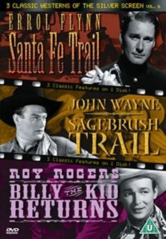 SANTA FE TRAIL/ SAGEBRUSH TRAIL/ BILLY THE KID RETURNS DVD (2004) FREE SHIPPING