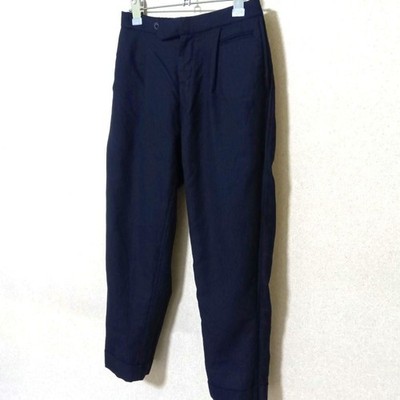 FREEMANS SPORTING CLUB Pants S Navy Wool Made in Japan