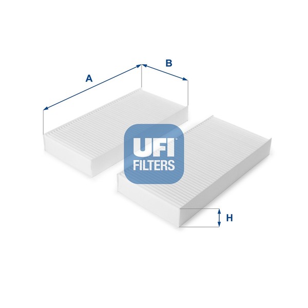 UFI Innenraumfilter 53.108.00 Partikelfilter FüR EM2 CR Honda FR EU EP BE Civic-image