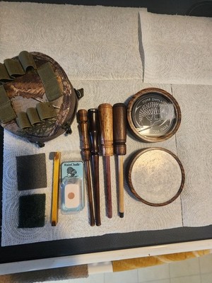 John Sinclair Friction Call Set  w/ 4 Strikers, RainChalk, Case, condition stone