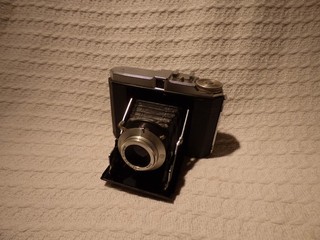 Macchina fotografica vintage tedesca Dacora Subita 120 pellicola pieghevole a soffietto