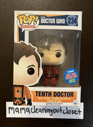 SEALED Funko Pop Television Doctor Who #234 Tenth Doctor NYCC 2015 Exclusive
