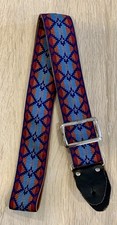 Vtg 70's Cortley ACE Style Woven Guitar Strap Made in USA