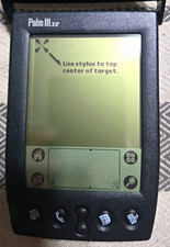 Palm III xe PDA Palm OS 8MB Touchscreen B W LCD w/ Case AC Adapter