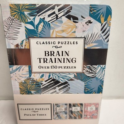 Classic Puzzles Brain Training Pack of 3 New!