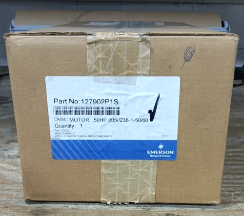 Liebert OEM 1/2HP 205/236-1-50/60 Motor: 127902P1S