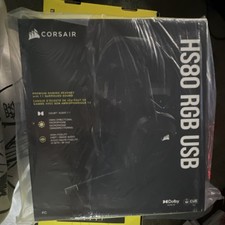 Corsair HS80 RGB USB Gaming Headset Surround Sound RGB Over-Ear USB Black