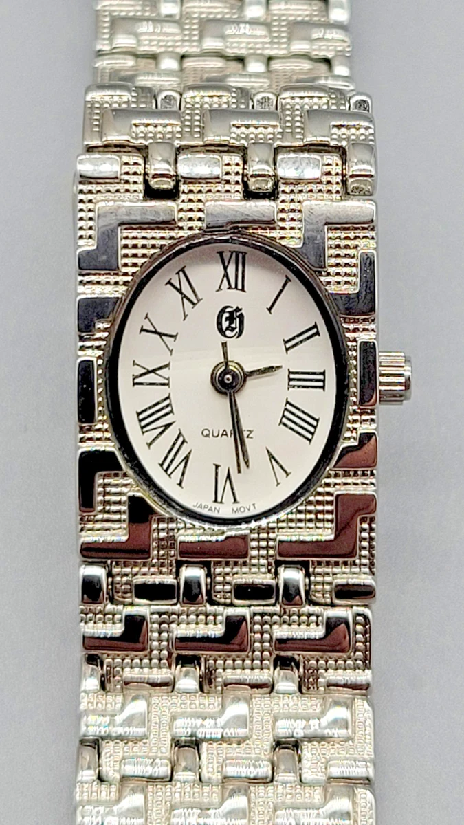 Charles-Hubert Paris Womens Watch 30mm Silver Crystal Bezel 6774 New Battery 7\