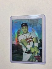 1998 TOPPS MYSTERY FINEST BORDERLESS REFRACTOR #18 ANDRUW JONES RARE INSERT