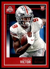 2020 Score Black #413 Binjimen Victor Rookie Ohio State Buckeyes RC Card. rookie card picture