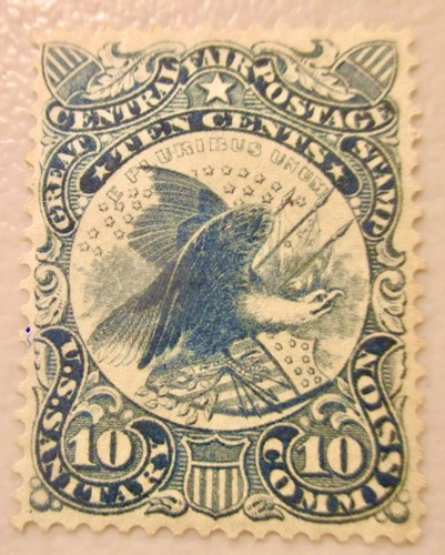BEAUTIFUL UNUSED CIVIL WAR  10 CENT STAMP FROM THE GREAT CENTRAL SANITARY FAIR
