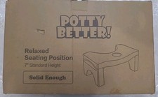 Potty Better 7" Toilet Stool Bathroom Squatting Stool Relaxed Seating Position