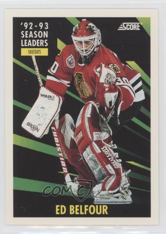 1993-94 Score Canadian Ed Belfour #485 HOF q7c