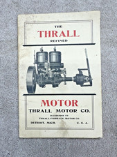 THE THRALL REFINED MOTOR DETROIT MI Catalog Marine Boat Motor Original!!