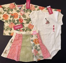 NWT Girls 3 Gymboree ALOHA WAHINE Vintage Cotton SWEATER 1-pc SKIRT 3pc Set