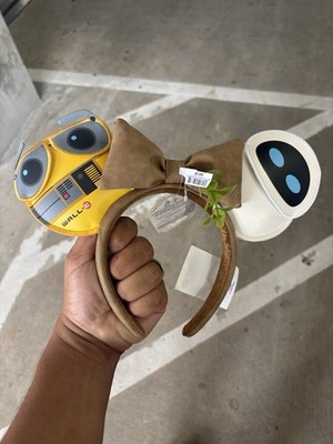 2026 Disney Parks D23 Pixar Wall-E & Eve Ear Headband NWT