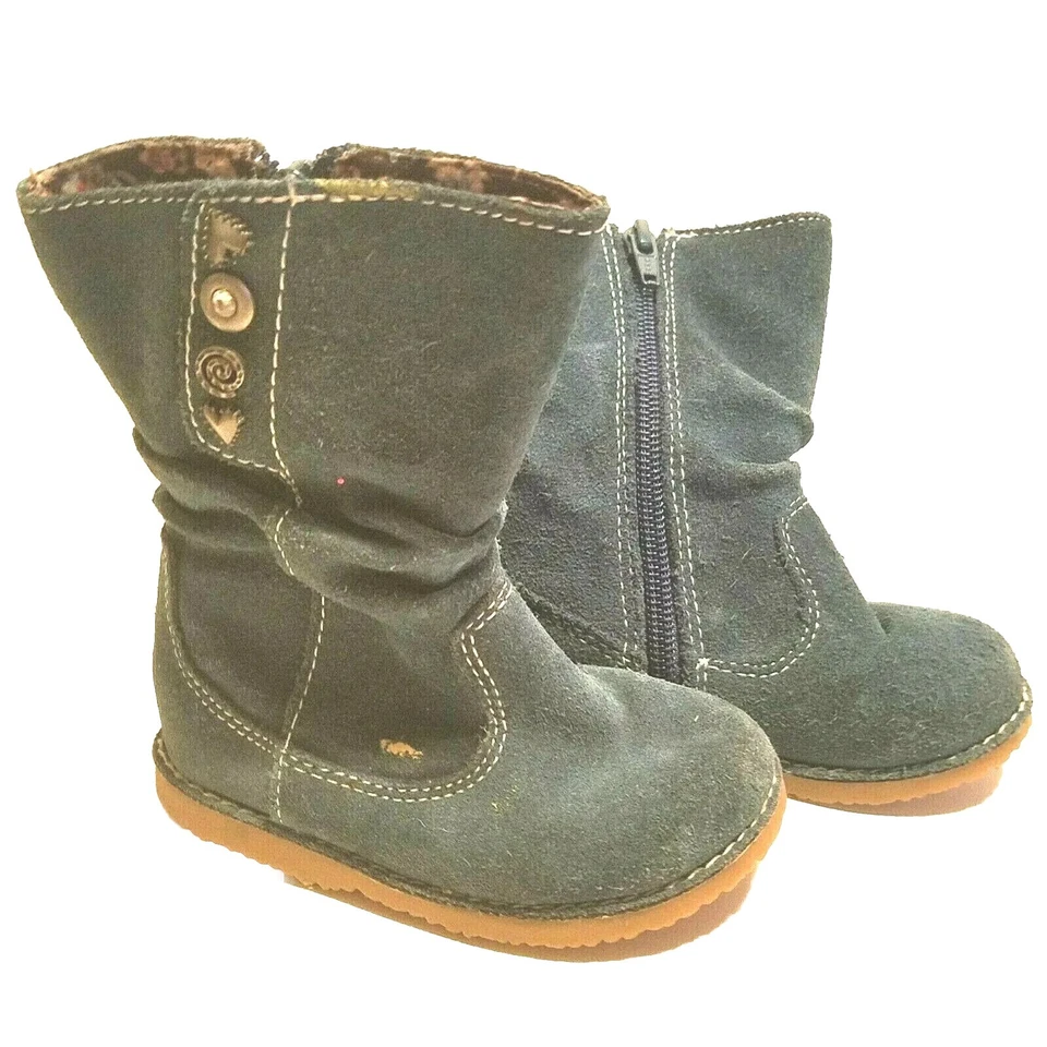 Botas Circo infantil meninas tamanho 6 enfeitadas com zíper lateral - Imagem 2 de 4