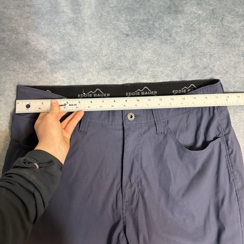 Eddie Bauer Herren grau Nylon Spandex Stretch Reißverschluss Tasche Wanderhose Größe 36x30 - Bild 3 von 17