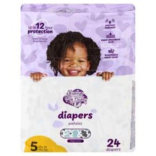 Always My Baby Brand Diapers 24 count size 5 wight 27 Animal Print NEW