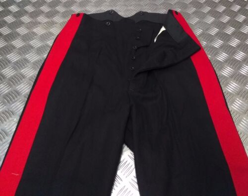British Army No1 A/O Ranks Dress Trouser 1¾" Red Stripe Genuine British (TRHQ02) - Photo 1/6
