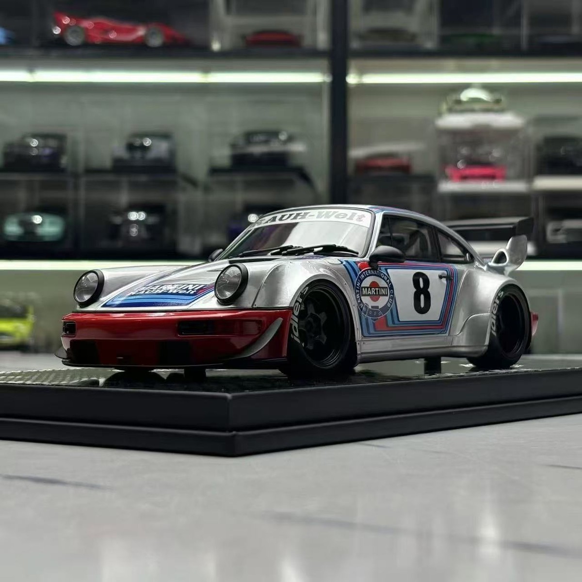 SUPER RARE* TGM 1/18 Porsche 911 (964) RWB Silver Martini