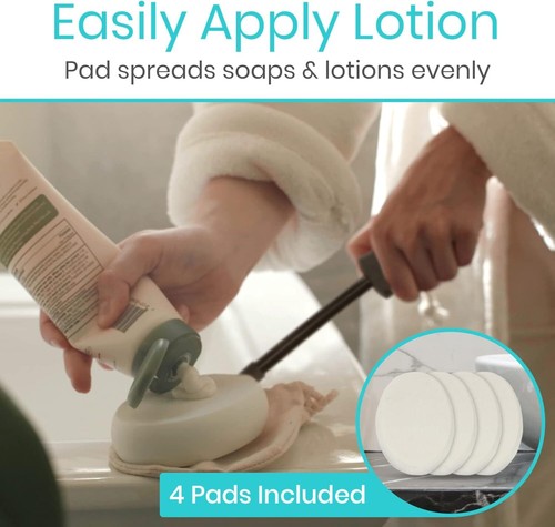 Vive Bendable Lotion Applicator for Your Back - Easily Apply Sunscreen, Black  - Picture 2 of 9