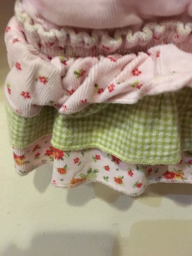 Catamini Girls 9M/71 Pink Hooded Applique/Embroidered Coat Ruffle Hem Details - Picture 5 of 6