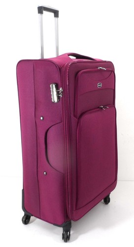 4W Large Suitcase & Medium Cabin Luggage Lightweight Suitcases Expandable Travel - Picture 22 of 30