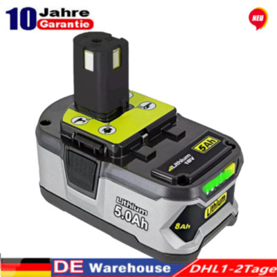 18V 5.0Ah Akku für RYOBI One Plus Lithium RB18L50 P108 P104 Batterie 18 Volt NX