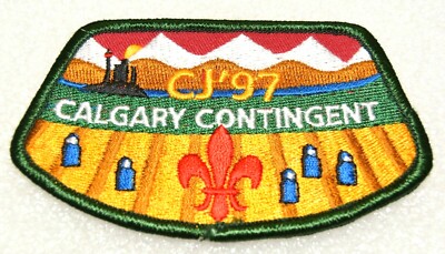  CJ97 Calgary Contingent Thunder Bay Ont. Ninth Cdn. Jamboree Boy Scout Badge 