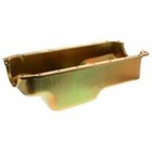 Milodon 30755 Oil Pan Steel Gold Iridite 4 qt. For Mopar 360 A B & E Bodies