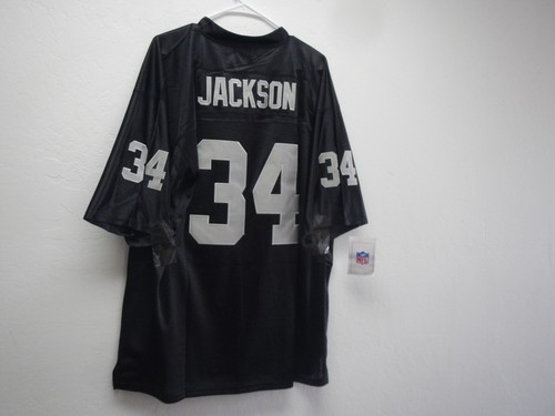 BO JACKSON #34 RAIDERS BLACK MITCHELL & NESS MEN'S JERSEY XLARGE ( 52 ) - Picture 5 of 5