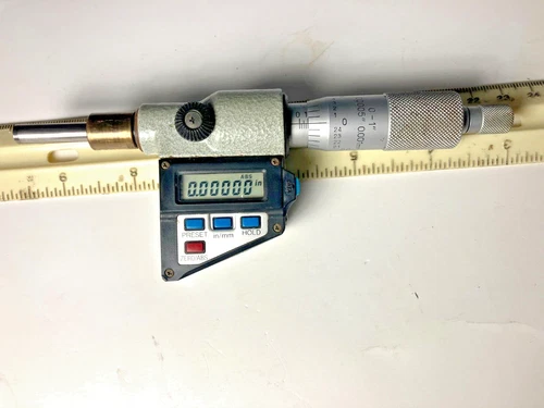 Mitutoyo digimatic Digital Micrometer 350-711, 0-1'' ,0-25mm .00005''  0.001mm