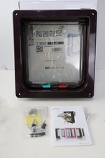 4 Way Cat Kitty Door 7" Flap Magnetic Lock Lockable Safe Flap Door Frame