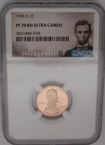 1996-S Lincoln Memorial Cent NGC PF70 RED ULTRA CAMEO - RED HOT PROOF = THE BEST