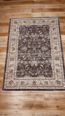 Ausstellungslagerauflösung - grauer traditioneller klassischer pflegeleichter Teppich 160x230cm