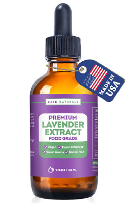 Lavender Extract 1Oz - Food Grade Oil for Baking, Coffee, Drinks