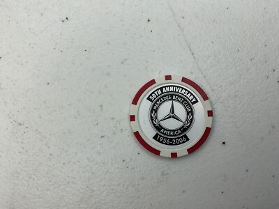 Mercedes Benz Club America Starfest 2006 50th Clay Poker Chip Golf Ball Marker