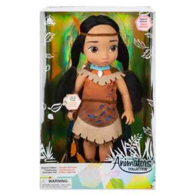 Disney Store Pocahontas Special Edition Animator Puppe Leuchtende Blätter 16 Zoll
