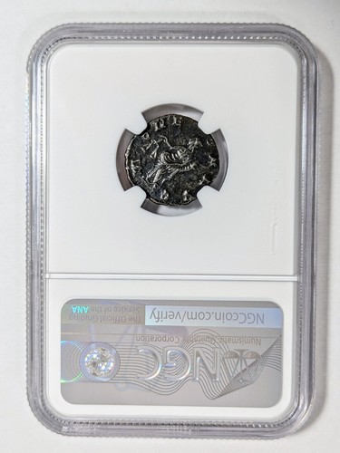 Postumus Romano Gallic AD 260-269 NGC AU Double Denarius Roman Empire Cornucopia - Picture 3 of 12