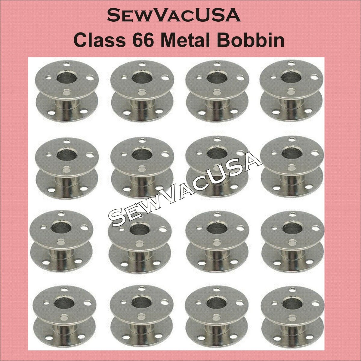20 Metal Bobbins Compatible Singer Models 401, 401A, 404