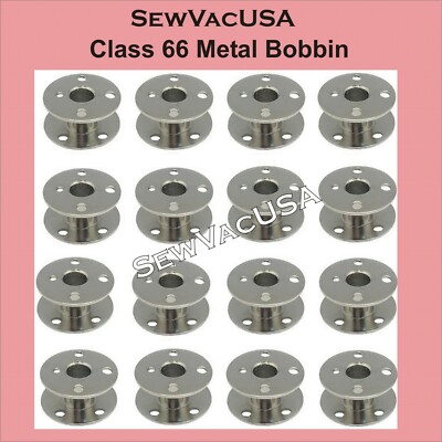 20 Metal Bobbins Compatible Singer Models 401, 401A, 404, 500, 500A ,503, 503A +